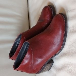 Bos & Co. Red Leather Boots